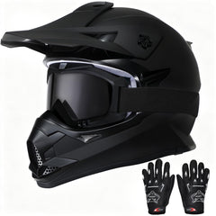Roozo Kids Dirt Bike Helmet front view showing youth-friendly design and protection