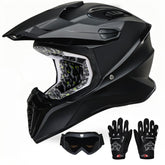 Roozo youth dirt bike helmet front view with full-face protection