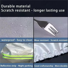 rorweinooye 6-layer car cover side view guards parked sedan against weather