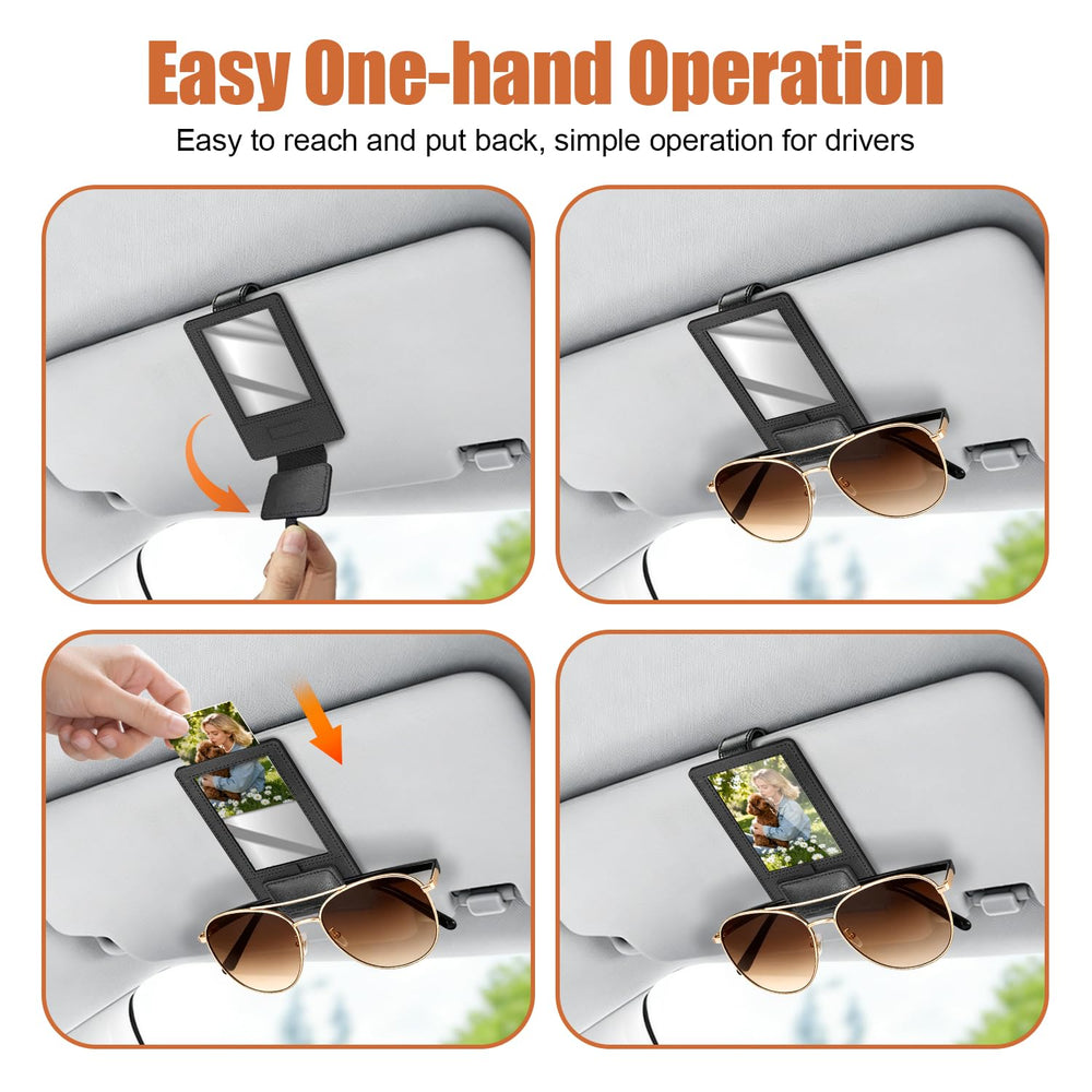 Rosaver 2-in-1 clip keeps sunglasses organized and within reach.