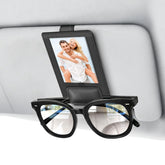 Rosaver 2-in-1 Sunglass Holder with magnetic flap secures eyewear on the road.