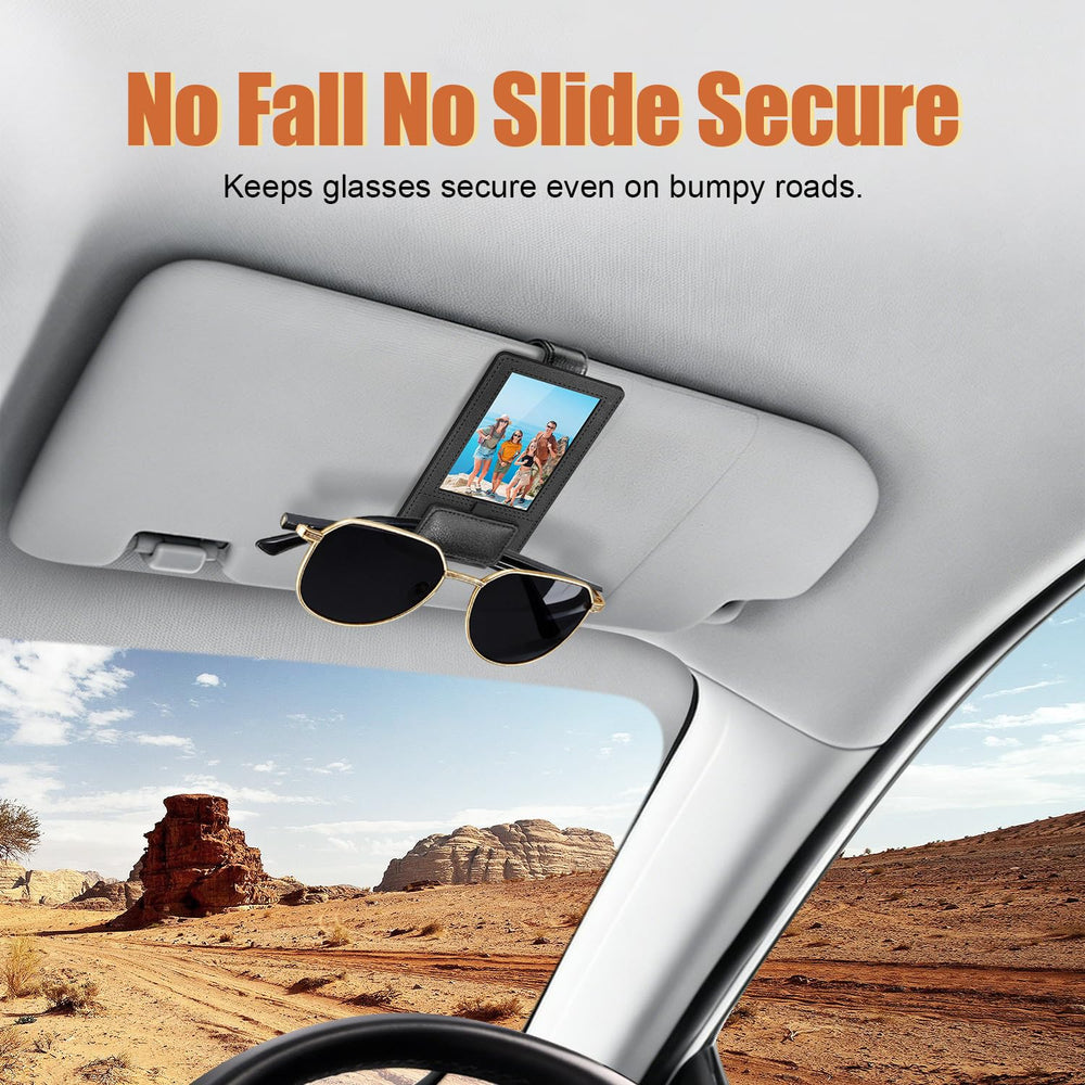 Rosaver full leather coverage protects sunglasses and visor from scratches