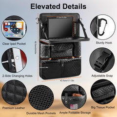 Rosynee tablet holder with USB port enables charging on the go