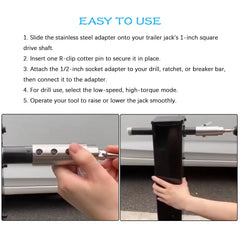 Rosyquarz durable trailer jack accessory for reliable maintenance tasks