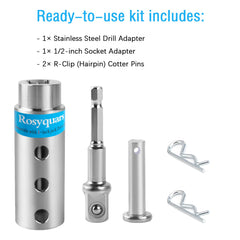 Rosyquarz cotter pins secure attachment for safe, quick setup