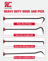 ROTATION straight pick enables precise removal of hoses and gaskets