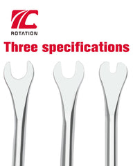 Rotation chrome vanadium steel construction ensures durable performance