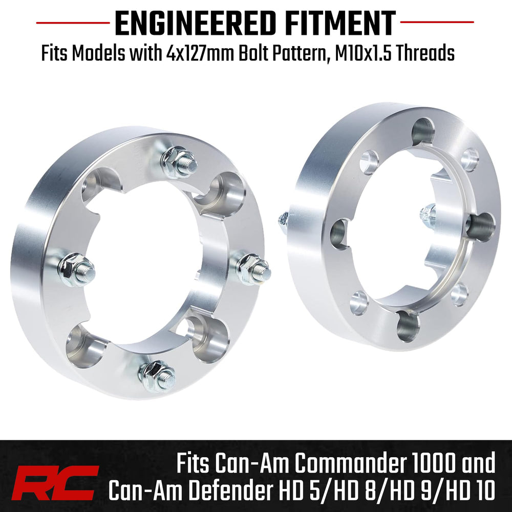 Rough Country 6061 aluminum spacers offer rugged, corrosion-resistant construction.