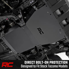 Rough Country differential skid plate provides full undercarriage protection