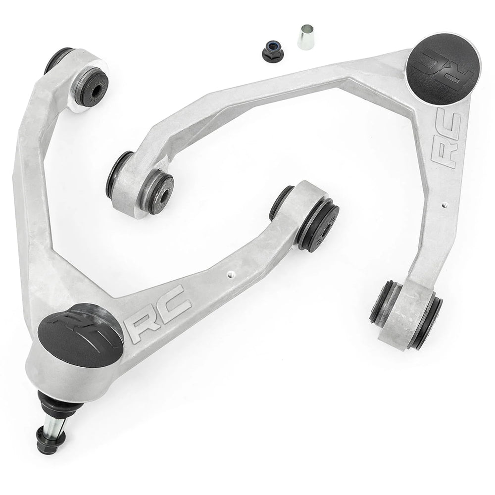 Rough Country forged upper control arm with 1-piece design for enhanced strength on lifted trucks.