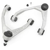 Rough Country forged upper control arm with 1-piece design for enhanced strength on lifted trucks.