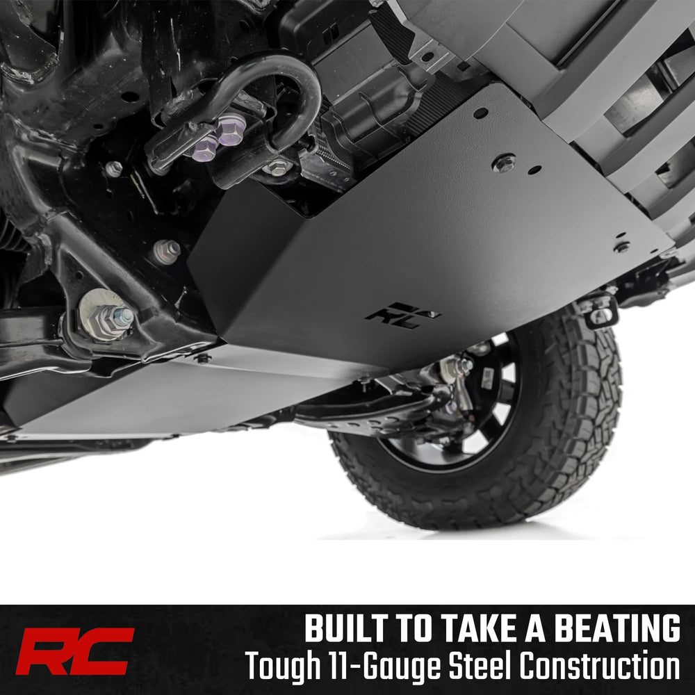 Rough Country gloss black powder coat resists rust and debris