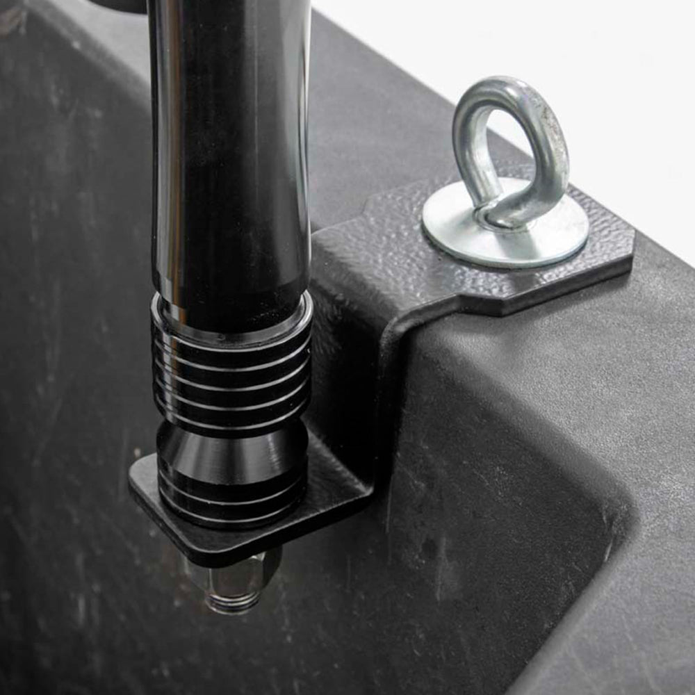 Rough Country laser-cut steel bracket close-up highlighting rugged durability