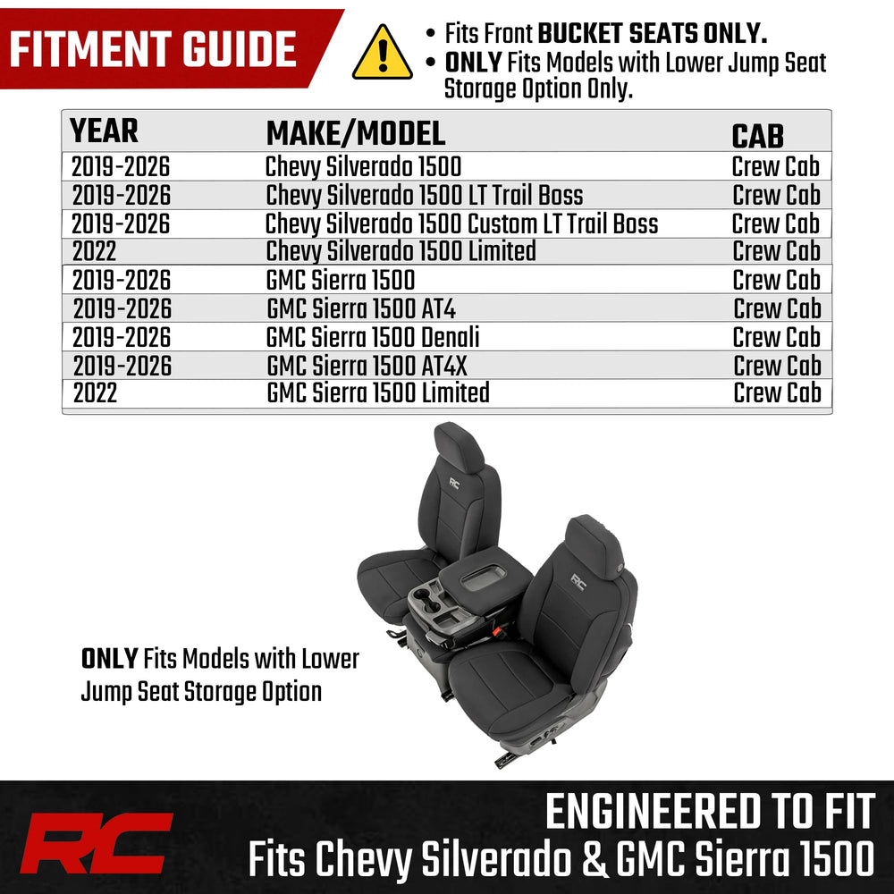 Rough Country breathable neoprene keeps interior comfortable and dry