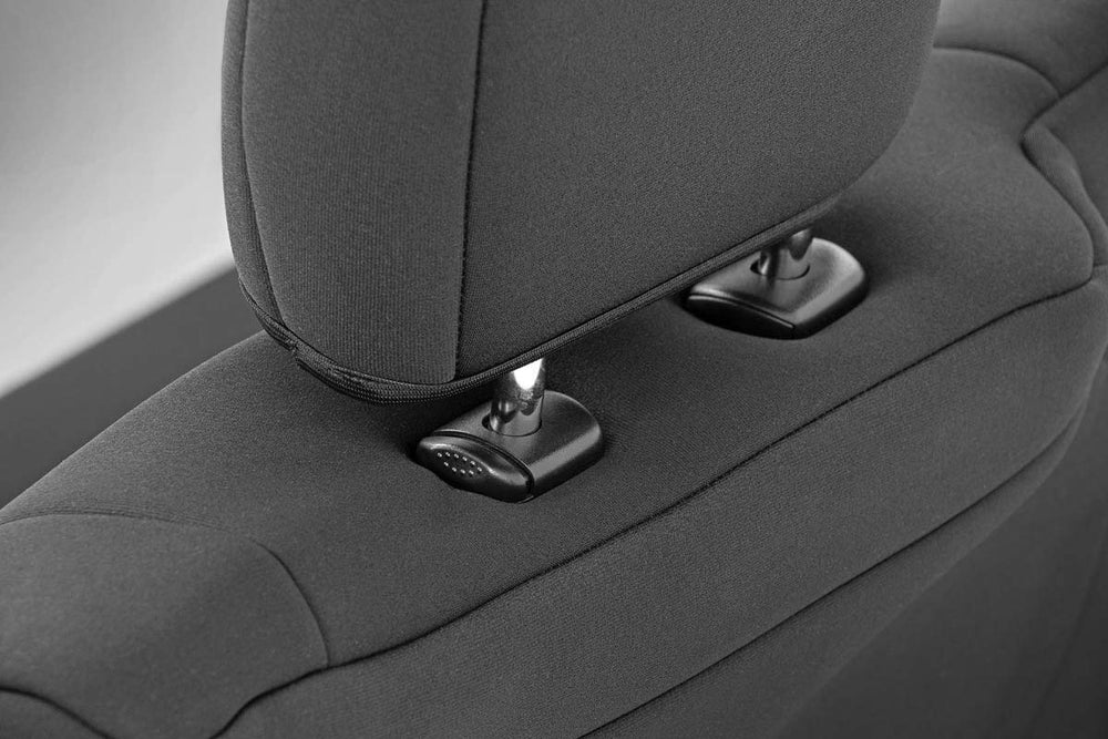 Water-resistant neoprene protects Tacoma seats from spills and stains.