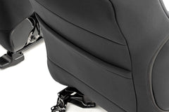 Rough Country neoprene seating with foam padding adds comfort and guards against wear.