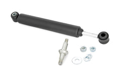 Rough Country OE replacement steering stabilizer for Ram 1500 enhances steering stability and ride comfort.