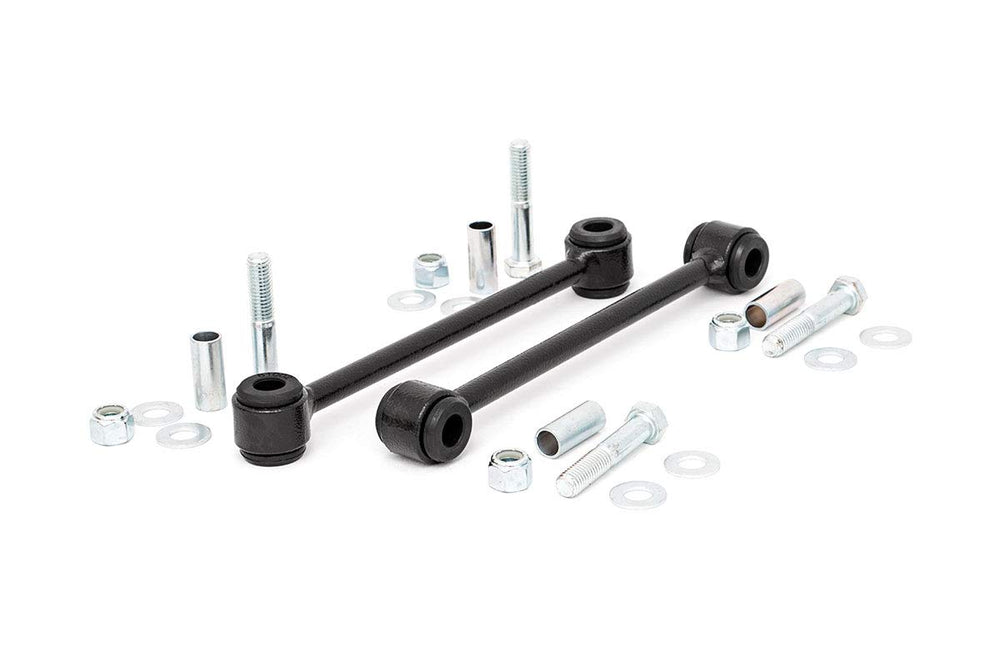Rough Country rear sway bar links on Jeep Wrangler JK for improved handling