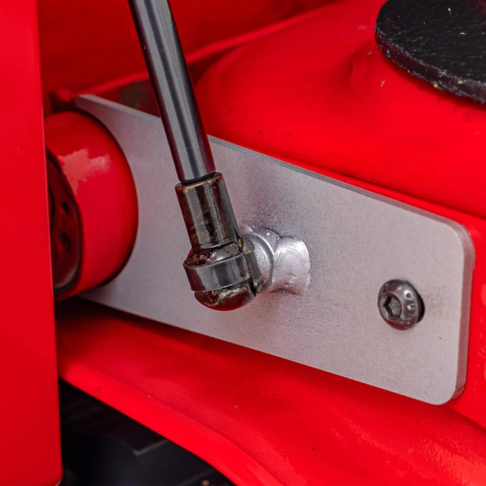 Rough Country Tailgate Assist damped hydraulic action reduces sudden movement.