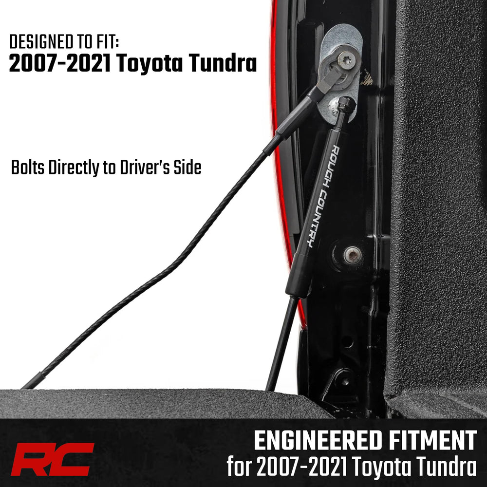 Rough Country tailgate assist hardware kit with all components
