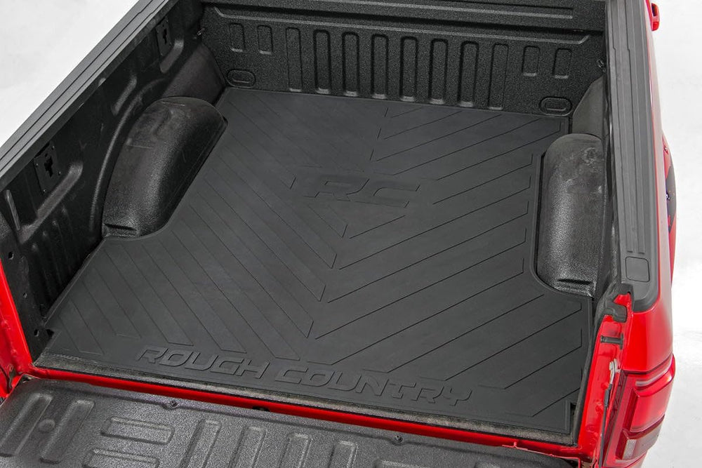 Rough Country Ram 2500/3500 6-4 bed mat keeps cargo from shifting.