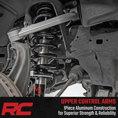 Rough Country fitment list for Chevy and GMC models covered by this arm.