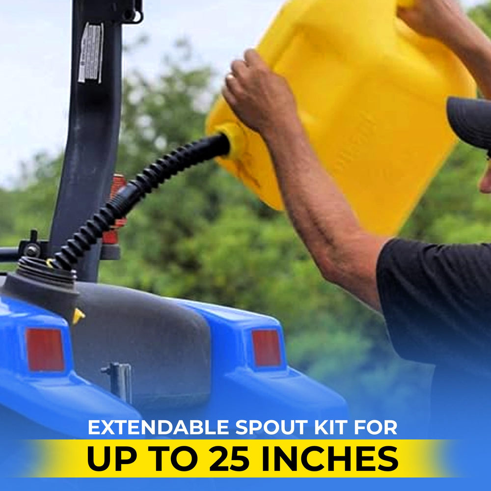 ROVER AIDE extendable spout reaches over 25 inches for distant pours