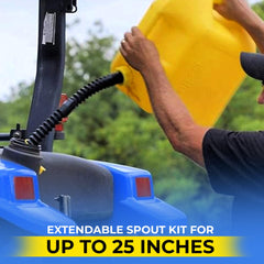 ROVER AIDE extendable spout reaches over 25 inches for distant pours