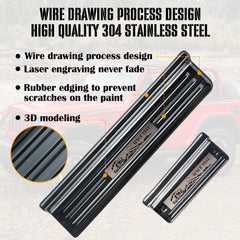 Rowa 304 stainless steel door sill guard texture—resistant, corrosion-proof finish.