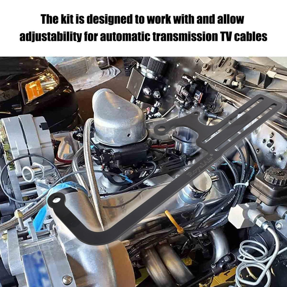 RoyalAir EZ-EFI mounted bracket illustrating correct transmission geometry