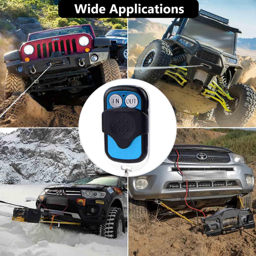Royitay wireless winch remotes pair for convenient remote control during recovery.
