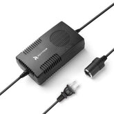 RoyPow AC to DC converter front view, compact portable power for home and road