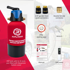 Rplndo portable DI water system ideal for RV, boat, and vehicle cleaning