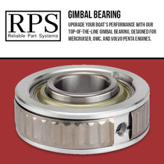 RPS greasable stern drive bearing with grease zerk enables easy maintenance