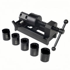 RQG fuel line fittings tool set with 4AN connector for quick installation.