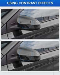 RSACET 202 black Toyota scratch area before and after close-up