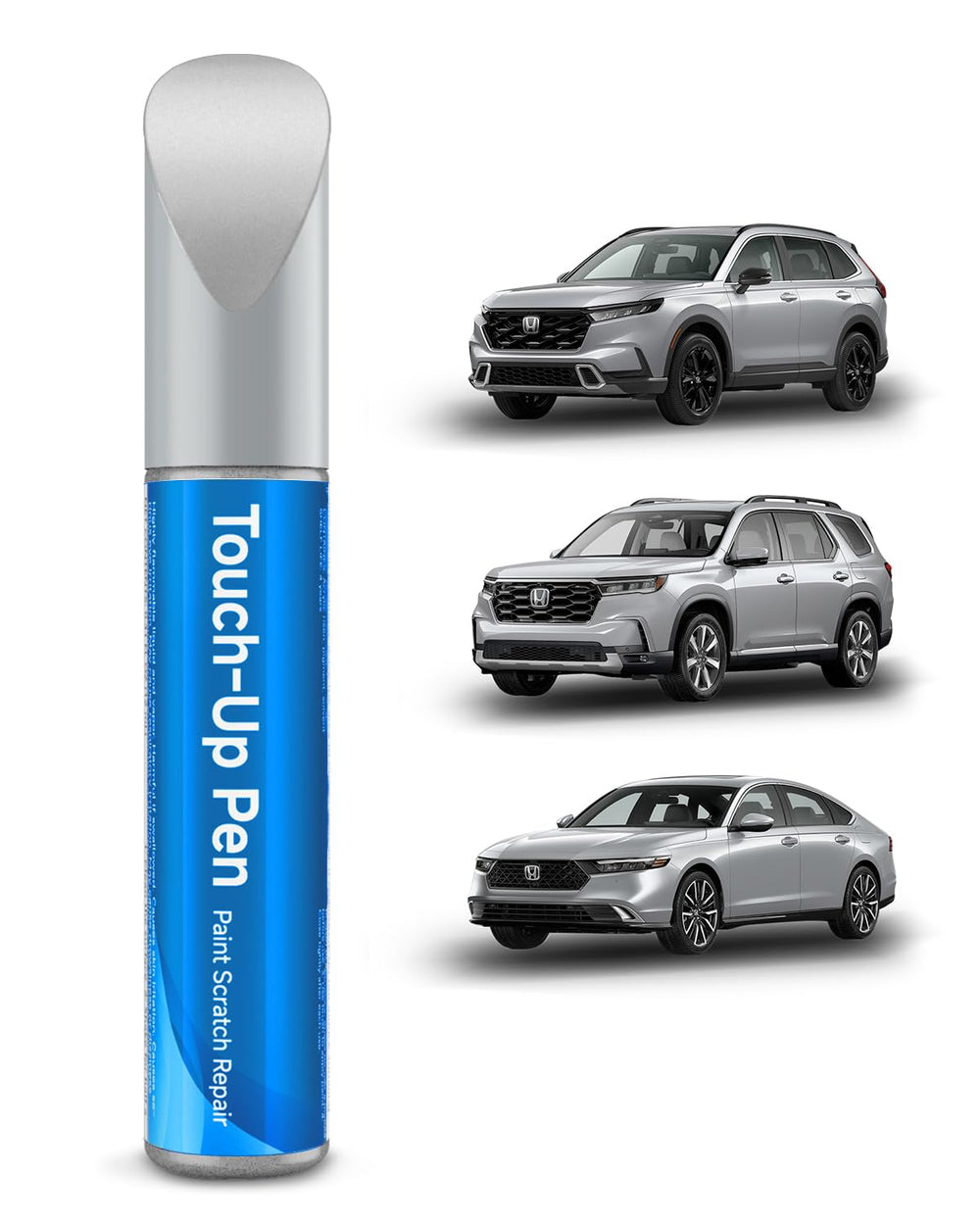 RSACET NH-700M Alabaster Silver touch-up pen cap shows precise color control for small chips.