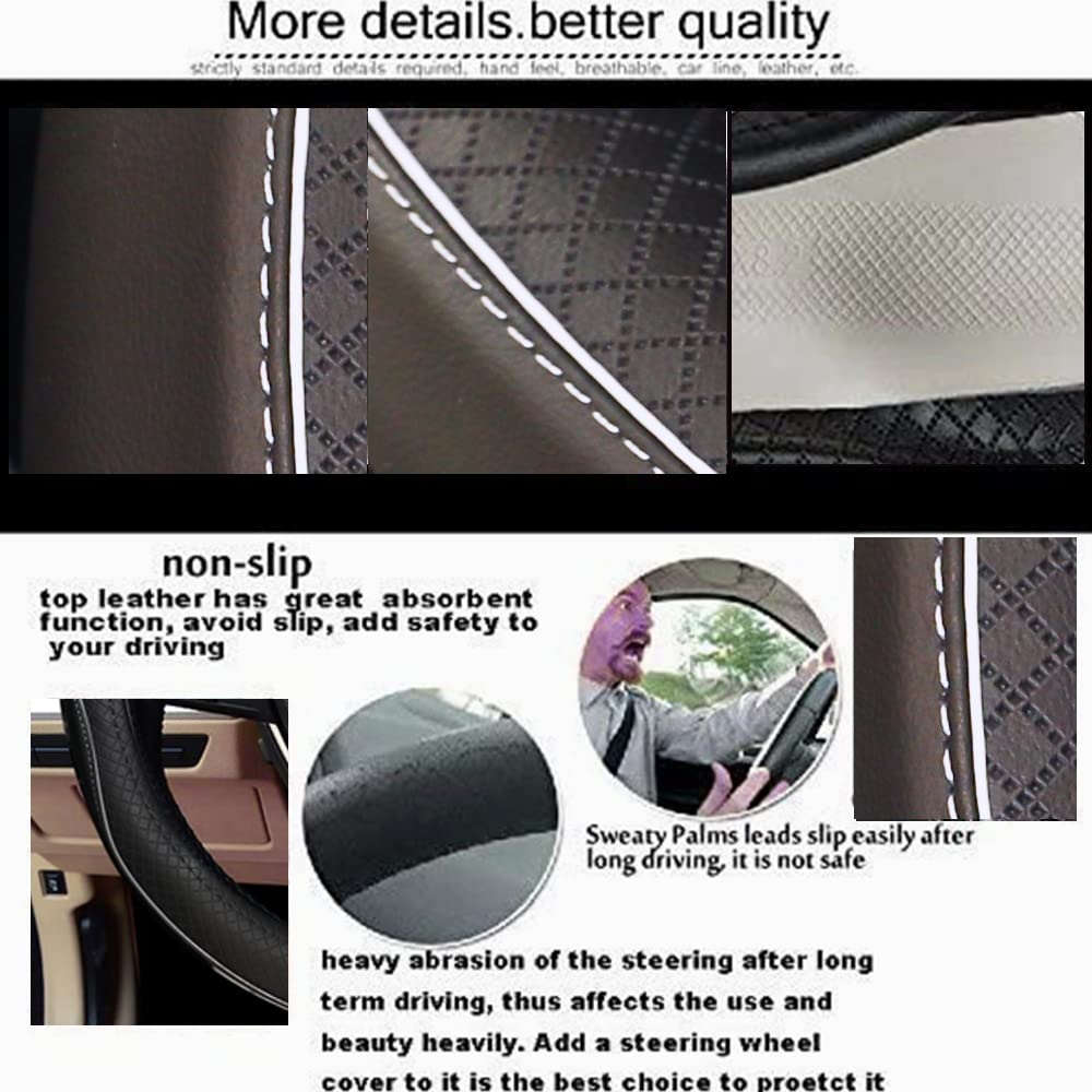 Rsept steering wheel cover full-surround design protects wear and upgrades style