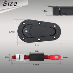 RSYEKU hood latch assembly with plug-like locking