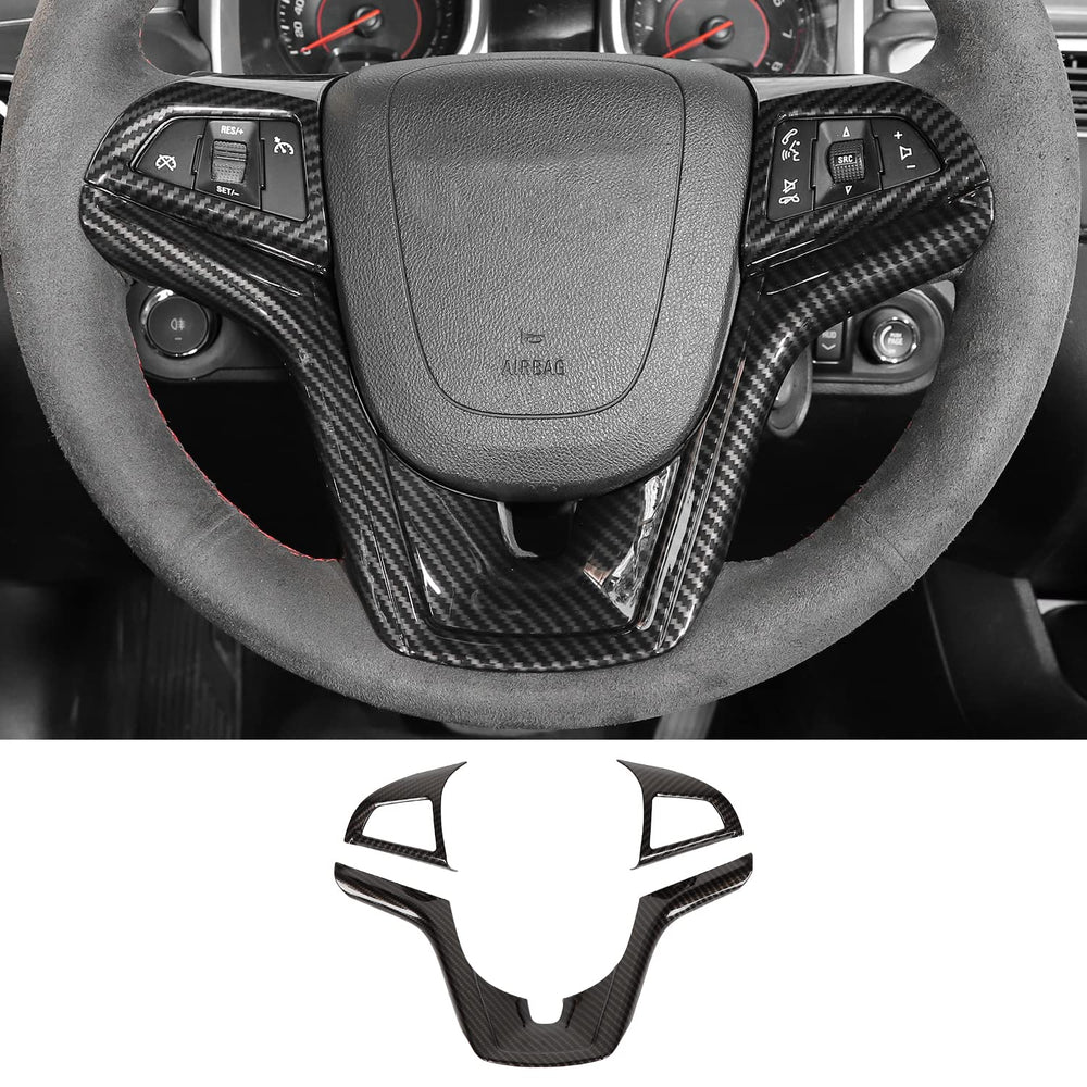 RT-TCZ Camaro steering trim with carbon fiber detail enhances interior style