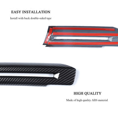 RT-TCZ carbon fiber door handle trim kit uses self-adhesive backing for simple installation.