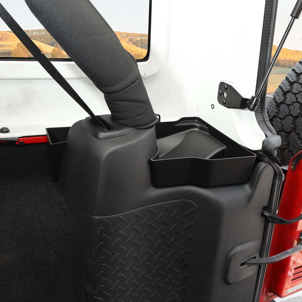 RT-TCZ two-piece set fits Wrangler JK interiors without clutter and improves organization.