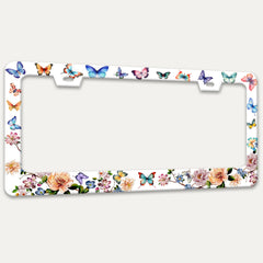 RTINRAN fashion-pattern license frame adds personal style to vehicles.
