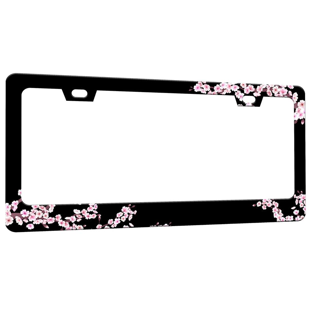 RTINRAN Cherry Blossoms frame with mounting holes for secure installation.