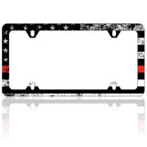 RTINRAN vintage flag thin red line frame adds bold style to your car.