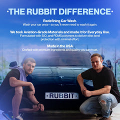 Rubbit Foam 2.0 finish on painted surface, streak-free shine.