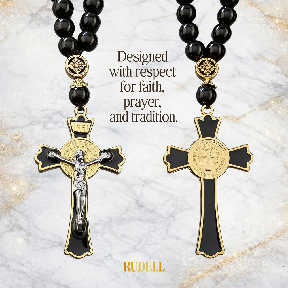 RUDELL Catholic gift rosary for car, a thoughtful keepsake for Christmas or confirmations.