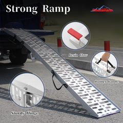 Ruedamann ramp used for ATVs and dirt bikes on trucks.