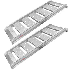 Ruedamann truck ramps in aluminum showcase lightweight strength for easy loading.