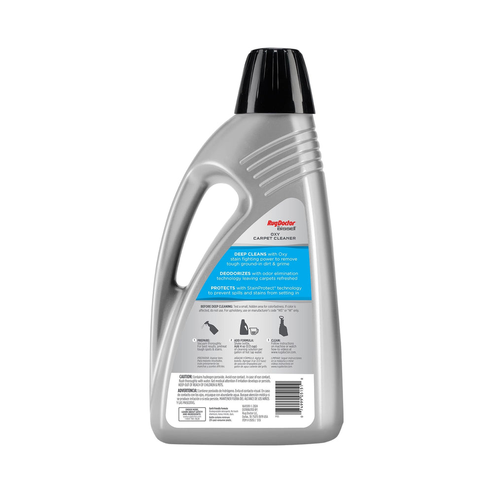 Rug Doctor by BISSELL stain-protect technology helping carpets resist future spills.